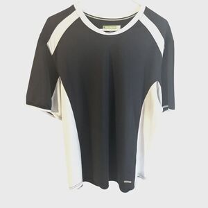 REC Tech Athletic‎ shirt Men's Black /White size-XL  Polyester